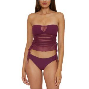 NEW Becca Chic Burgundy Tankini Swim Set